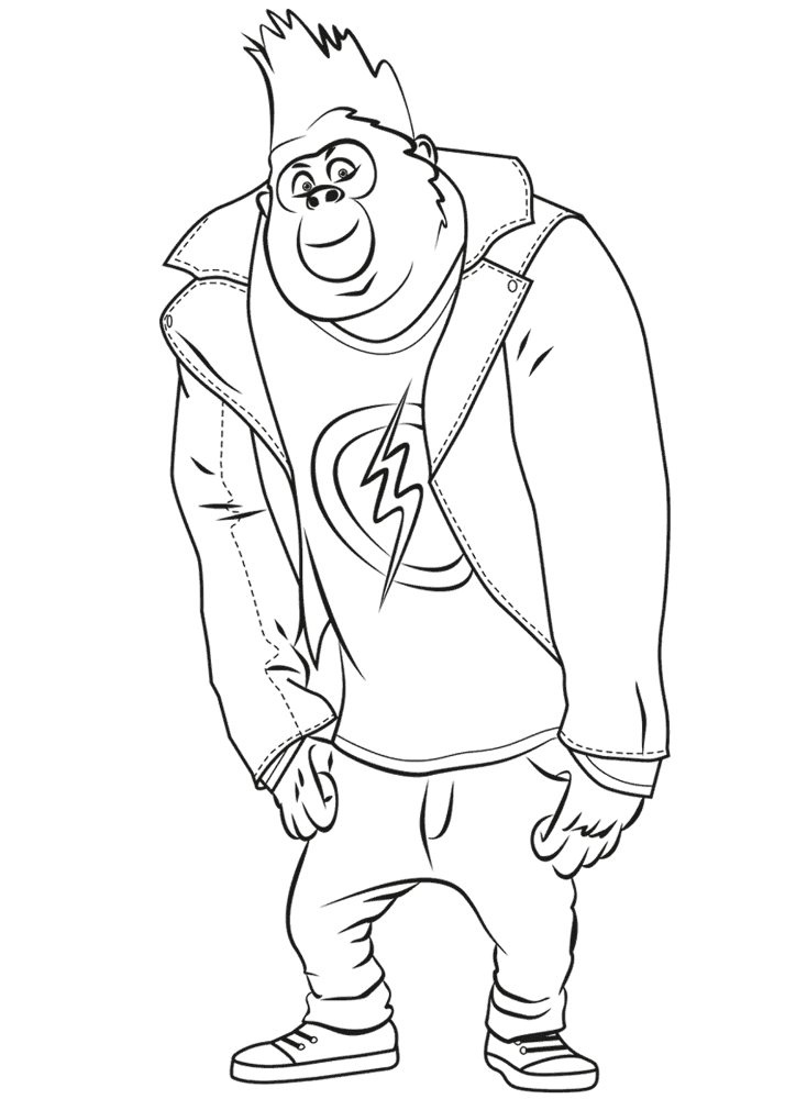 Desenho de Macacos para colorir