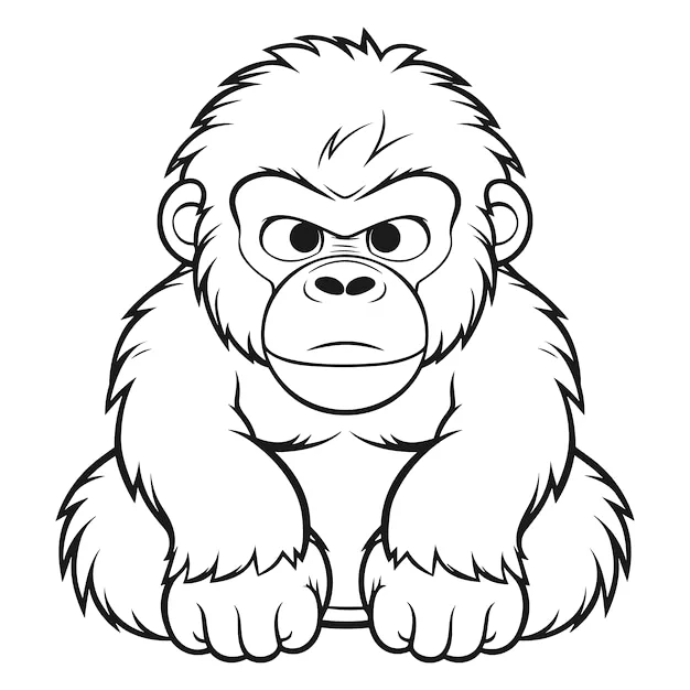 Desenho de Macacos para colorir
