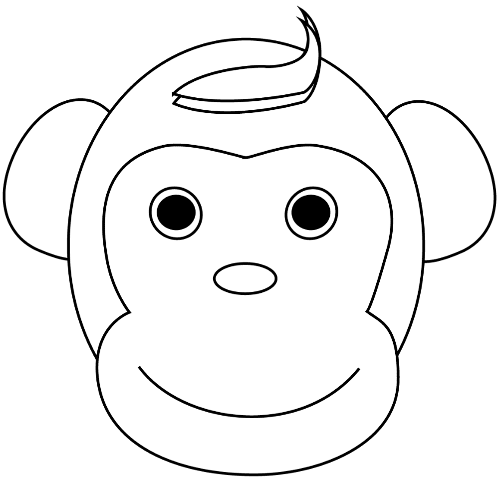 Desenho de Macacos para colorir