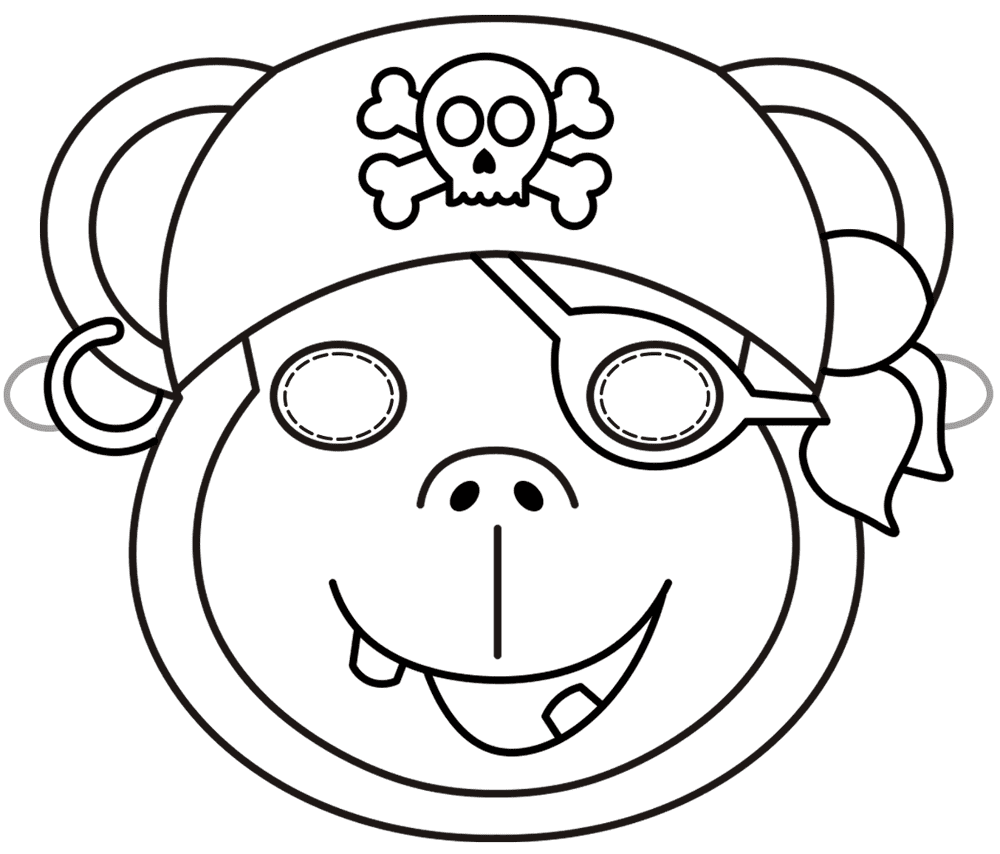 Desenho de Macacos para colorir