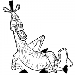 Desenho de Madagascar para colorir e imprimir: número 15