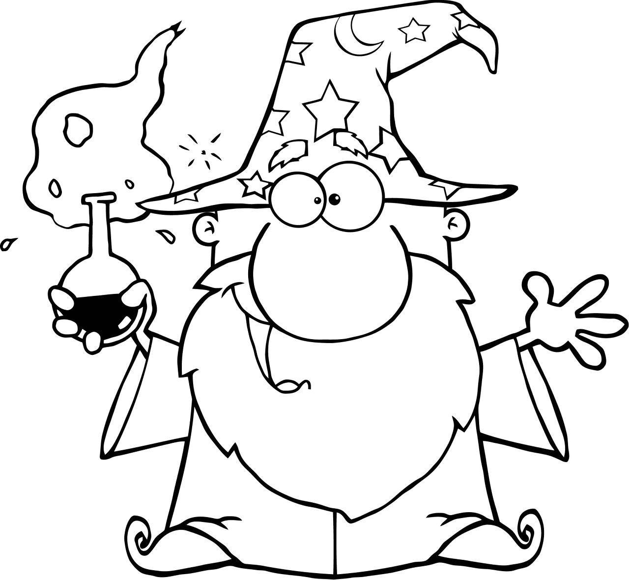 Desenho de Mágico para colorir e imprimir: número 20
