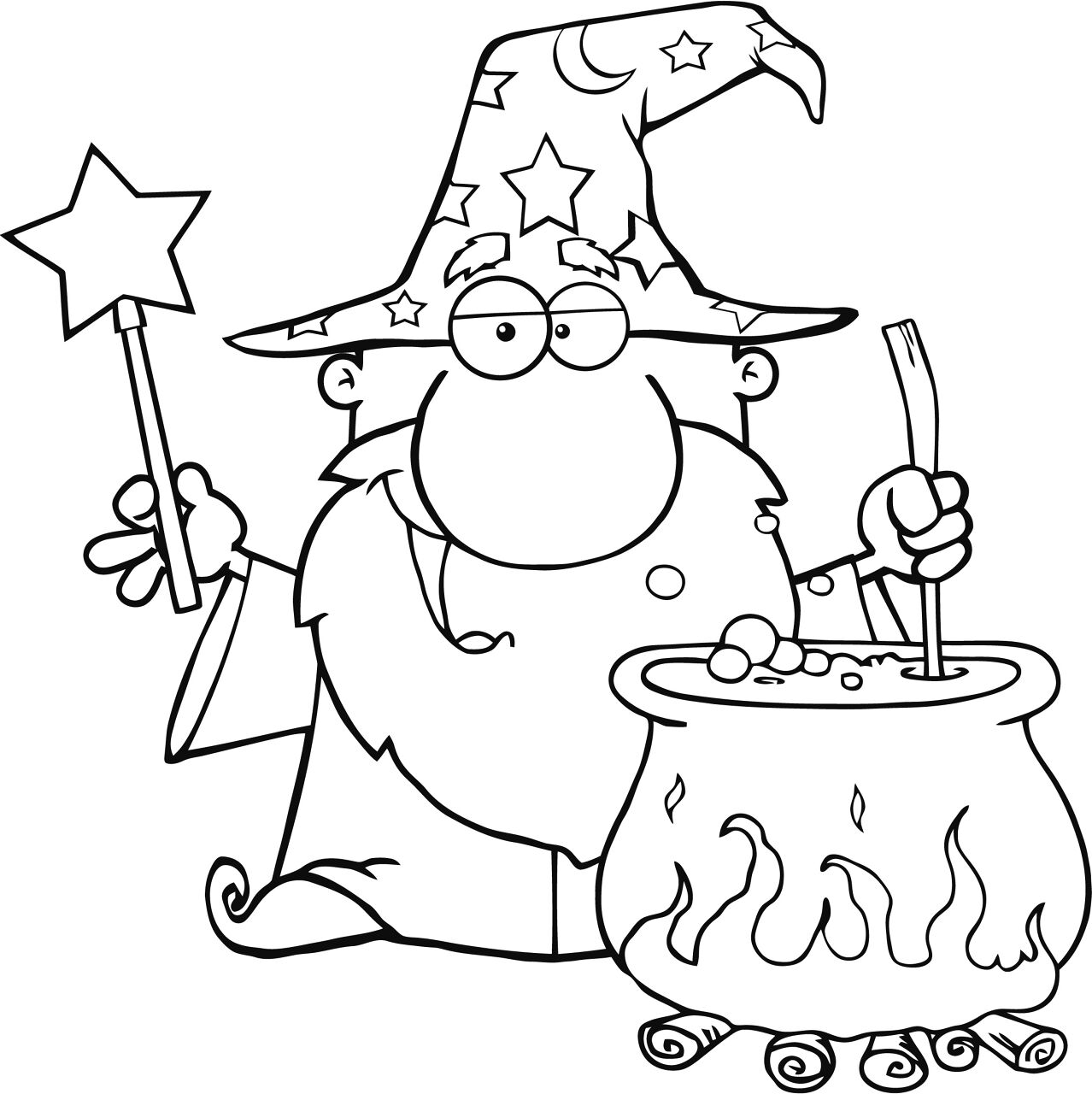Desenho de Mágico para colorir