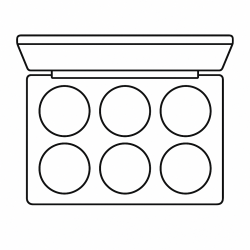 Desenho de Maquiagem para colorir e imprimir: número 12