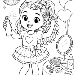 Desenho de Maquiagem para colorir e imprimir: número 20