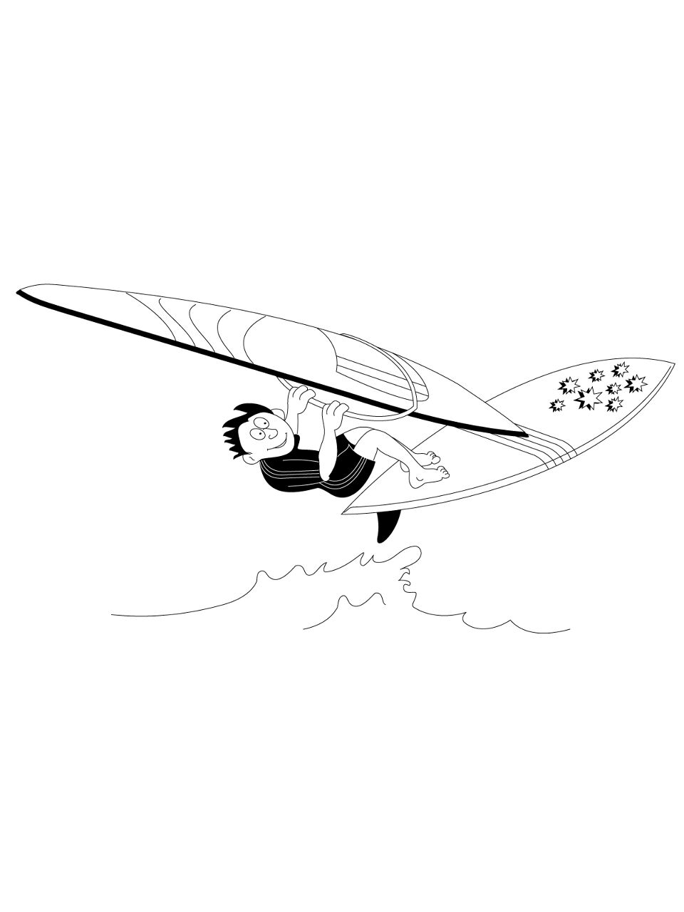 Desenho de Mar para colorir e imprimir: número 18