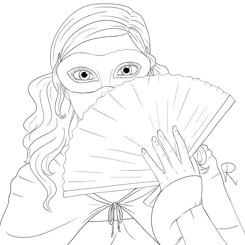 Desenho de Mardi Gras para colorir e imprimir: número 16