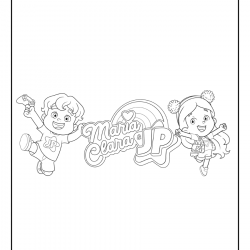 Desenho de Maria Clara e Jp para colorir e imprimir: número 15