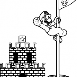 Desenho de Mario Bros para colorir e imprimir: número 11