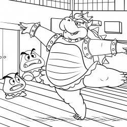 Desenho de Mario Bros para colorir e imprimir: número 21