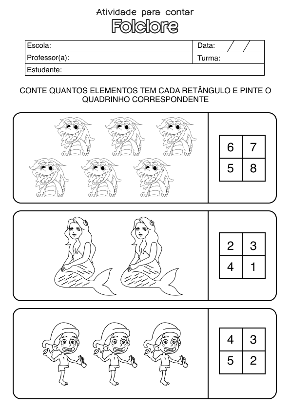 Desenho de Matematica para colorir e imprimir: número 1
