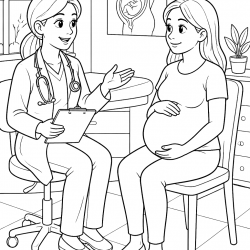 Desenho de Medico para colorir e imprimir: número 4