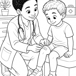 Desenho de Medico para colorir e imprimir: número 15