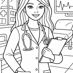 Desenho de Medico para colorir e imprimir: número 16