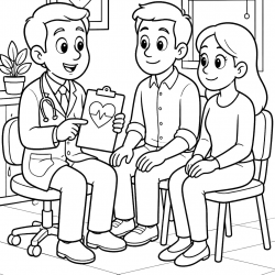 Desenho de Medico para colorir e imprimir: número 17