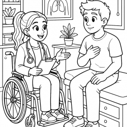 Desenho de Medico para colorir e imprimir: número 22