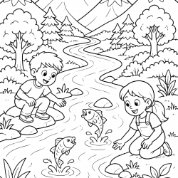 Desenho de Meio Ambiente para colorir e imprimir: número 3