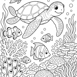 Desenho de Meio Ambiente para colorir e imprimir: número 4