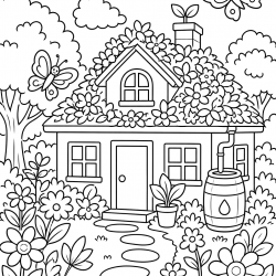 Desenho de Meio Ambiente para colorir e imprimir: número 8
