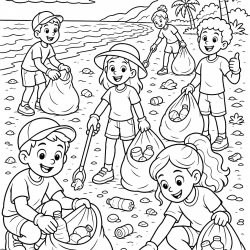 Desenho de Meio Ambiente para colorir e imprimir: número 10