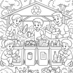 Desenho de Meio Ambiente para colorir e imprimir: número 11