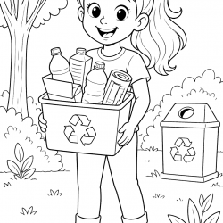 Desenho de Meio Ambiente para colorir e imprimir: número 13