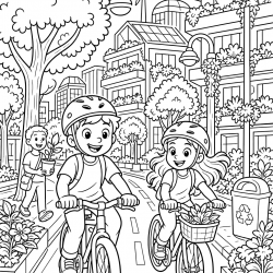 Desenho de Meio Ambiente para colorir e imprimir: número 23