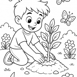 Desenho de Meio Ambiente para colorir e imprimir: número 24