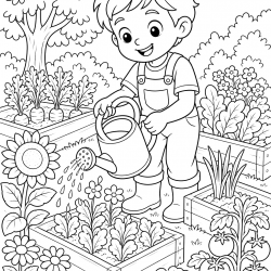 Desenho de Meio Ambiente para colorir e imprimir: número 25