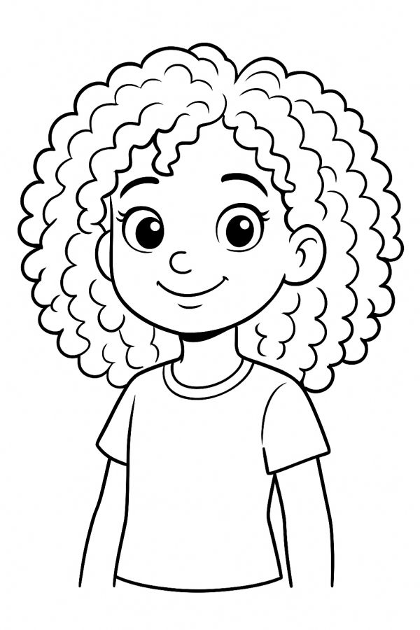 Desenho de Meninas para colorir e imprimir: número 11
