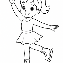 Desenho de Meninas para colorir e imprimir: número 12