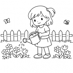 Desenho de Meninas para colorir e imprimir: número 19