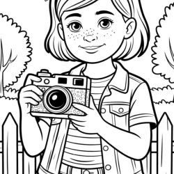Desenho de Meninas para colorir e imprimir: número 22