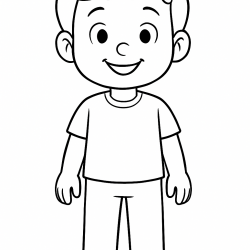 Desenho de Meninos para colorir e imprimir: número 7