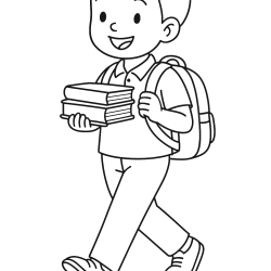 Desenho de Meninos para colorir e imprimir: número 12