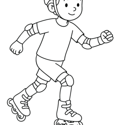 Desenho de Meninos para colorir e imprimir: número 18