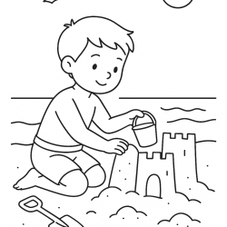 Desenho de Meninos para colorir e imprimir: número 20