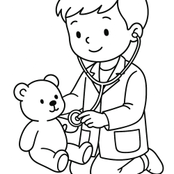 Desenho de Meninos para colorir e imprimir: número 21