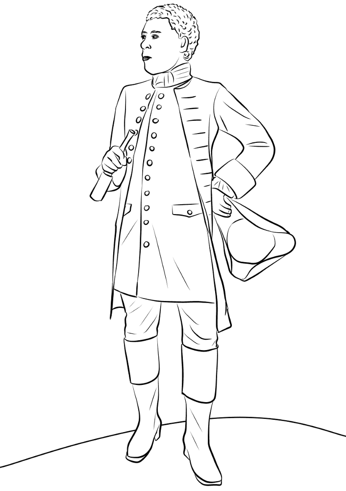 Desenho de Mês Da História Negra para colorir e imprimir: número 6