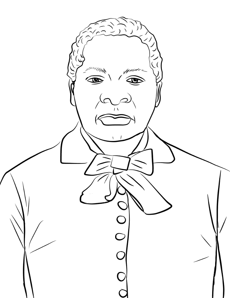 Desenho de Mês Da História Negra para colorir e imprimir: número 8