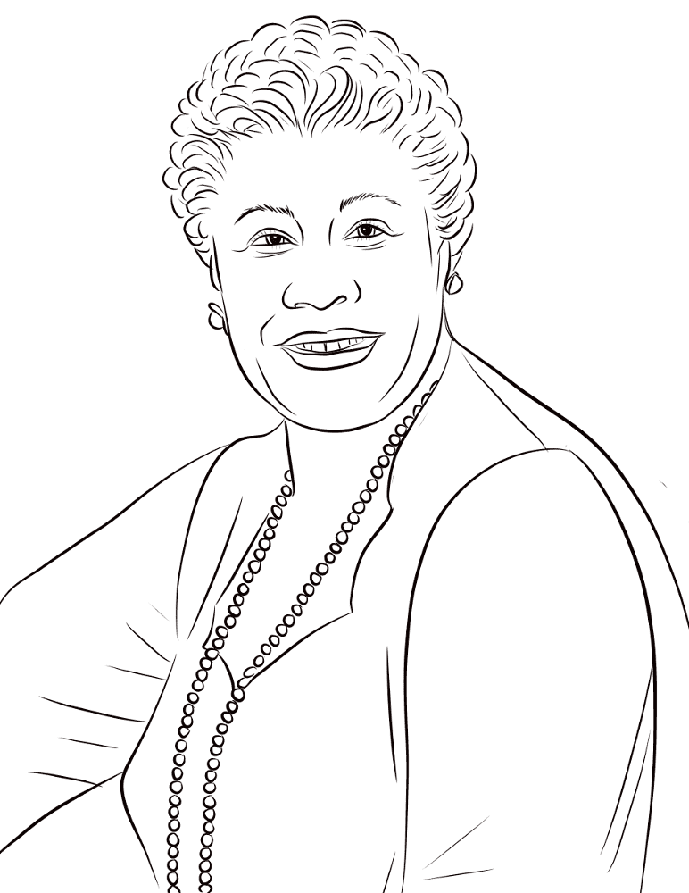 Desenho de Mês Da História Negra para colorir e imprimir: número 18
