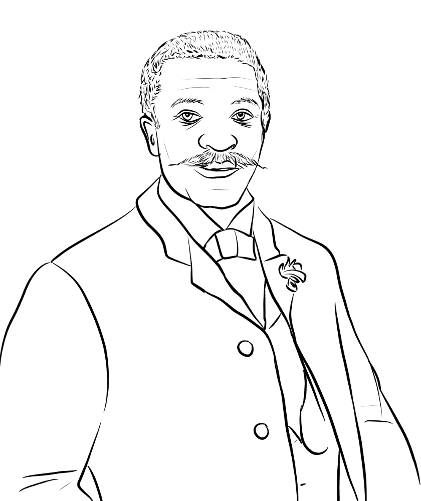 Desenho de Mês Da História Negra para colorir e imprimir: número 21