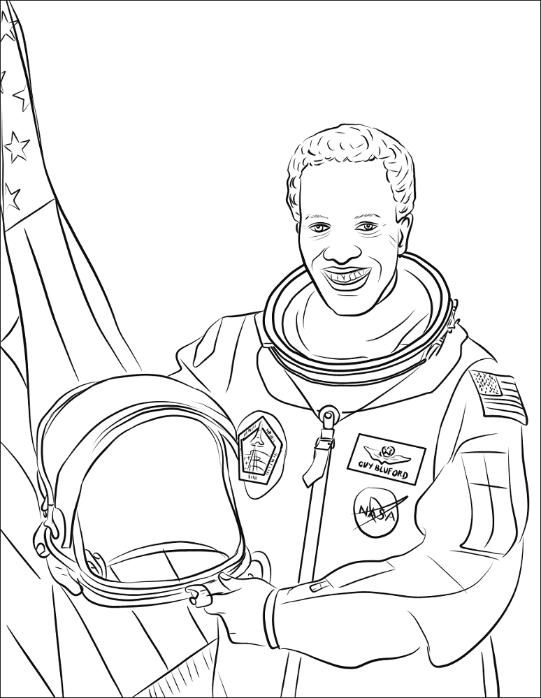 Desenho de Mês Da História Negra para colorir e imprimir: número 23