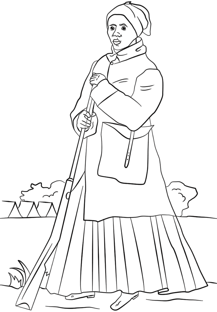 Desenho de Mês Da História Negra para colorir e imprimir: número 24