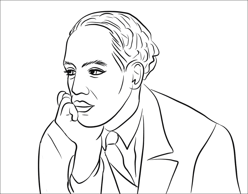 Desenho de Mês Da História Negra para colorir e imprimir: número 33