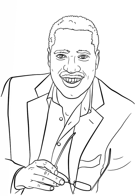 Desenho de Mês Da História Negra para colorir e imprimir: número 34