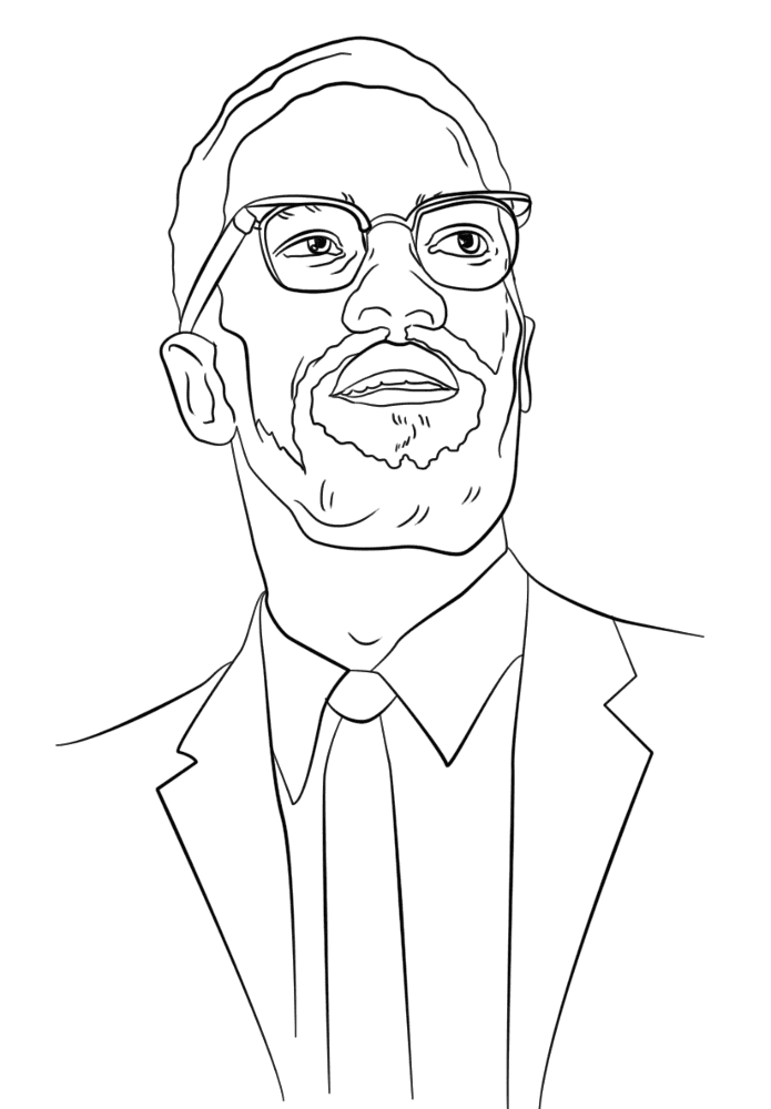 Desenho de Mês Da História Negra para colorir e imprimir: número 37