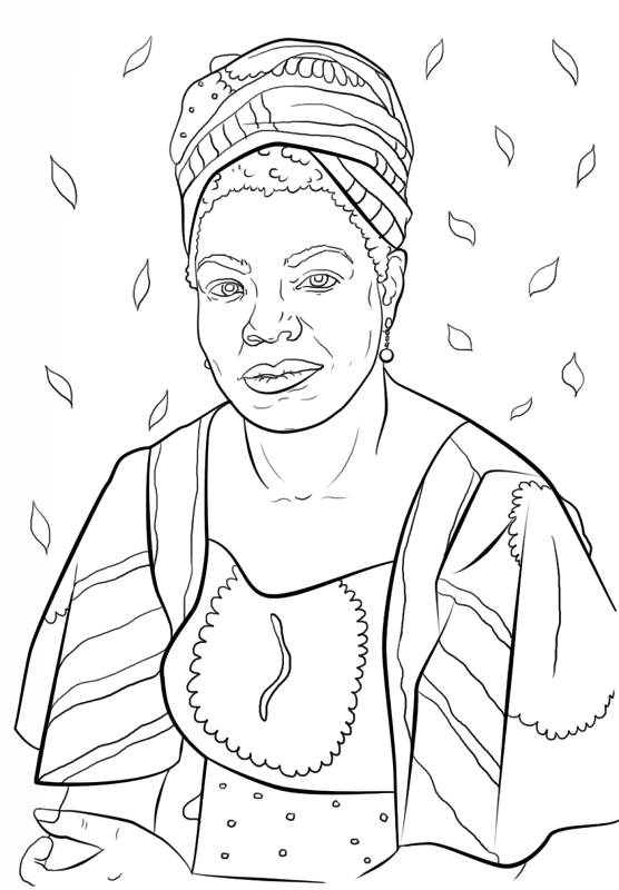Desenho de Mês Da História Negra para colorir e imprimir: número 39
