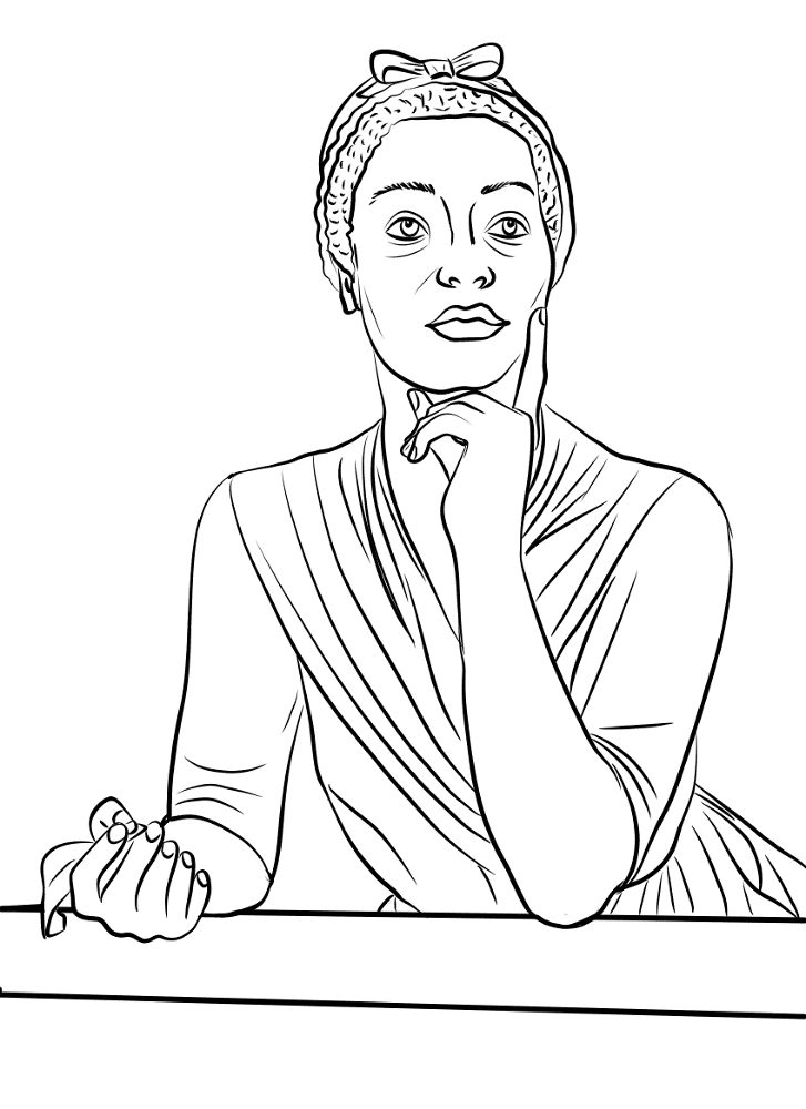 Desenho de Mês Da História Negra para colorir e imprimir: número 46