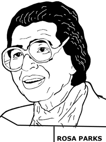 Desenho de Mês Da História Negra para colorir